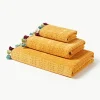 Velours handdoekenset Tallulah met decoratieve franjes, in verschillende formaten