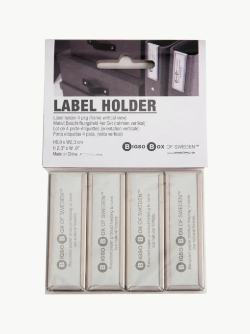 Verticale etikethouder Clips Label, 4 stuks
