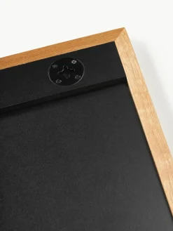 Vierkante wandspiegel Avery met eikenhouten lijst