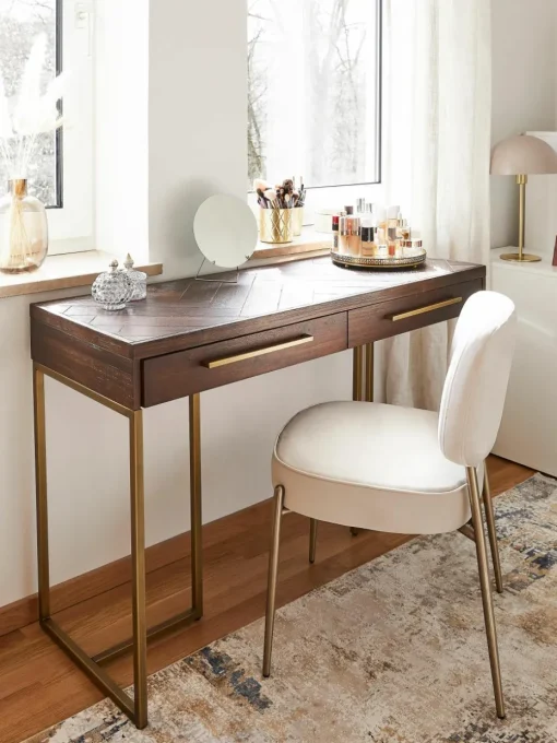 Visgraat sidetable Class met acaciahoutfineer