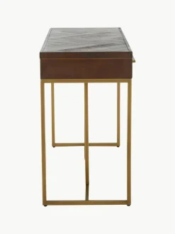 Visgraat sidetable Class met acaciahoutfineer