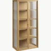 Vitrine Reed met gecanneleerd glas