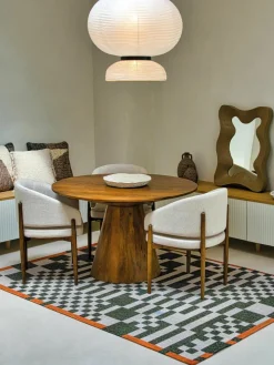 Vloerkleed Honey met grafisch patroon