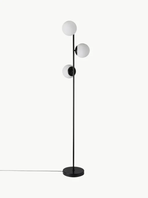 Vloerlamp Lilly van opaalglas