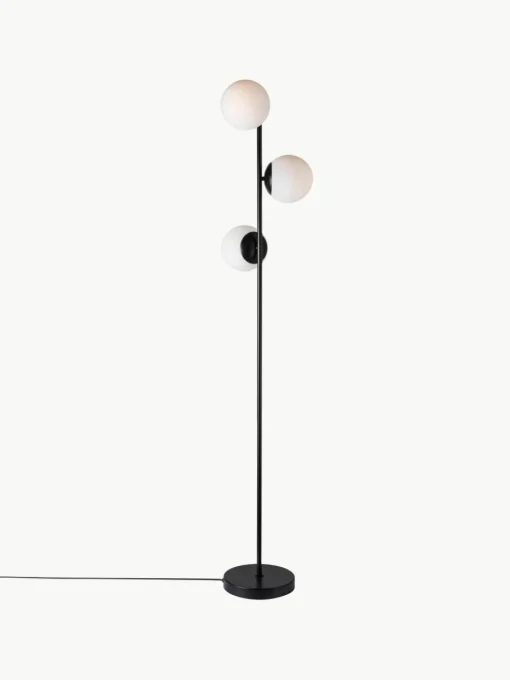 Vloerlamp Lilly van opaalglas