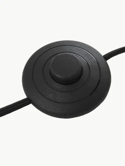 Vloerlamp Wiley met rotan kap