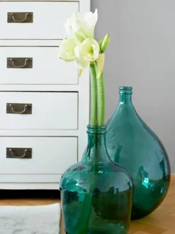 Vloervaas Drop van glas, H 56 cm