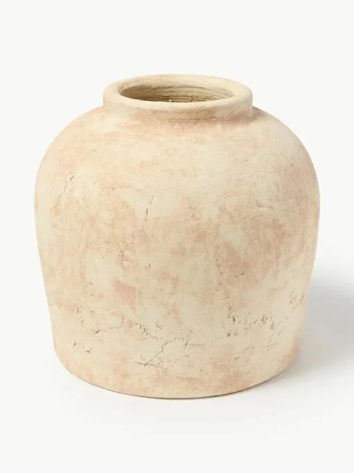 Vloervaas Hilo van terracotta, H 28 cm