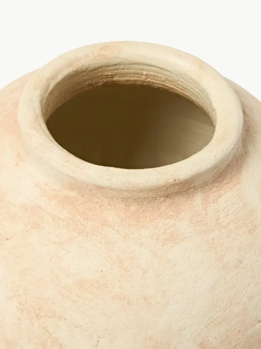 Vloervaas Hilo van terracotta, H 28 cm