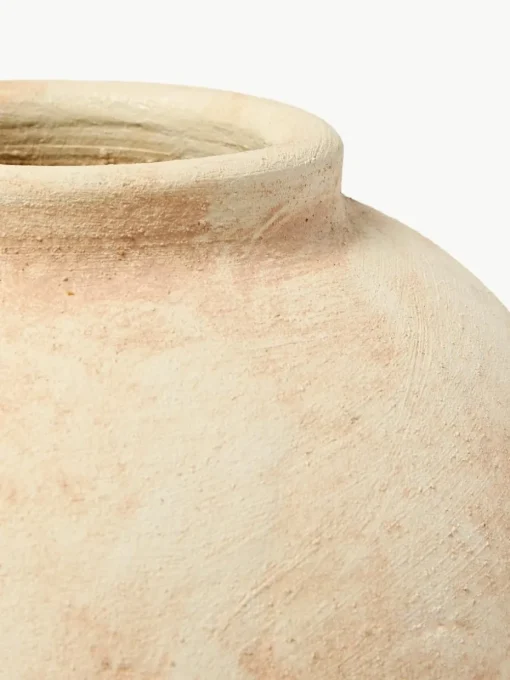 Vloervaas Hilo van terracotta, H 28 cm