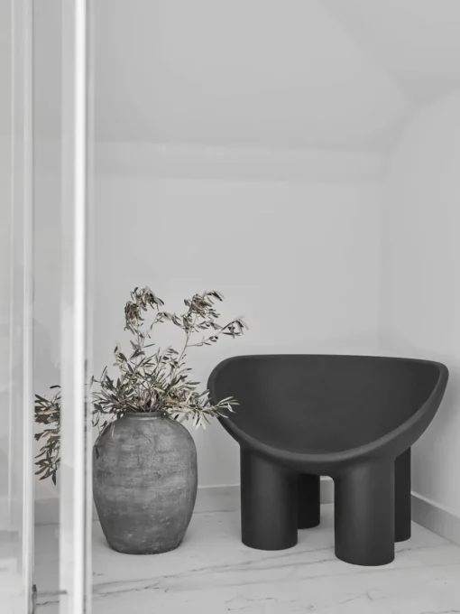 Vloervaas Rustik van beton, H 47 cm