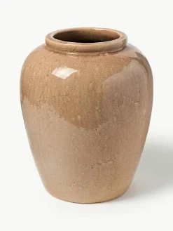 Vloervaas Veda van terracotta, H 39 cm