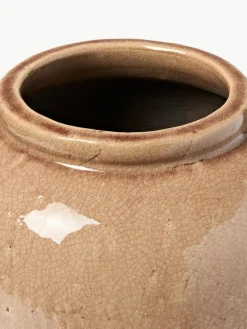 Vloervaas Veda van terracotta, H 39 cm