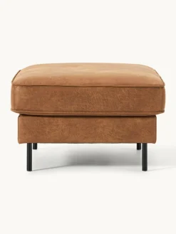 Voetenbank Hunter van gerecycled leer