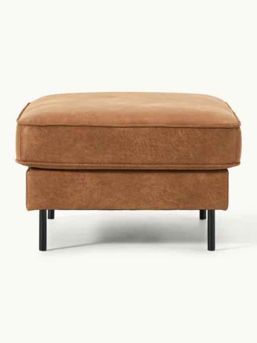 Voetenbank Hunter van gerecycled leer