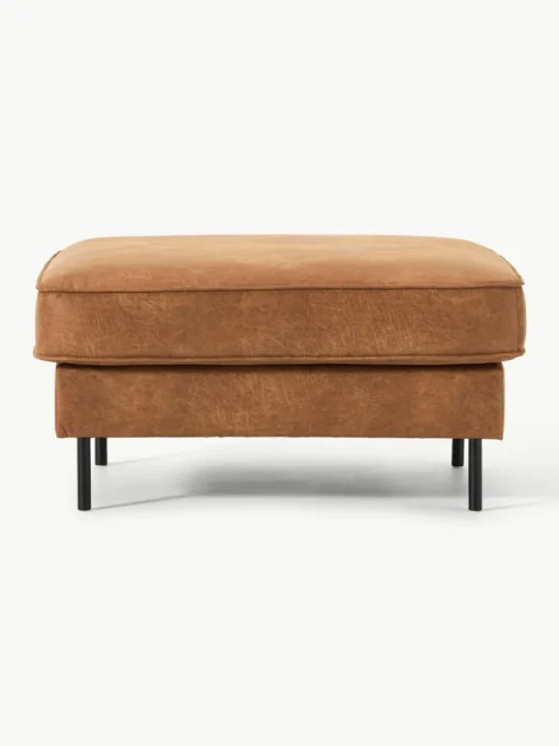 Voetenbank Hunter van gerecycled leer