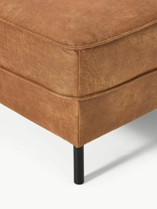 Voetenbank Hunter van gerecycled leer