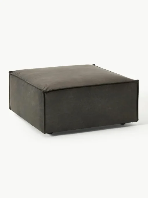 Voetenbank Lennon van gerecycled leer
