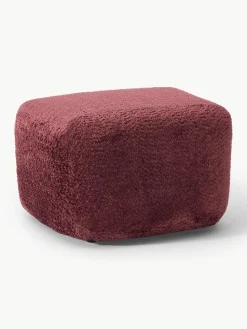 Voetenbank Wolke van teddy-bouclé