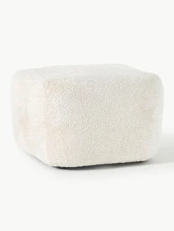 Voetenbank Wolke van teddy-bouclé