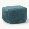 Voetenbank Wolke van teddy bouclé