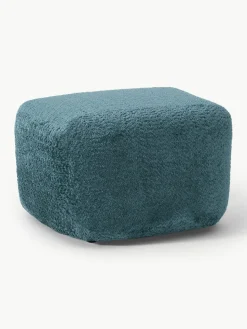 Voetenbank Wolke van teddy bouclé