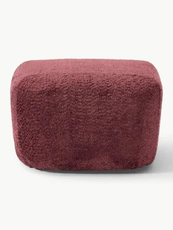 Voetenbank Wolke van teddy-bouclé