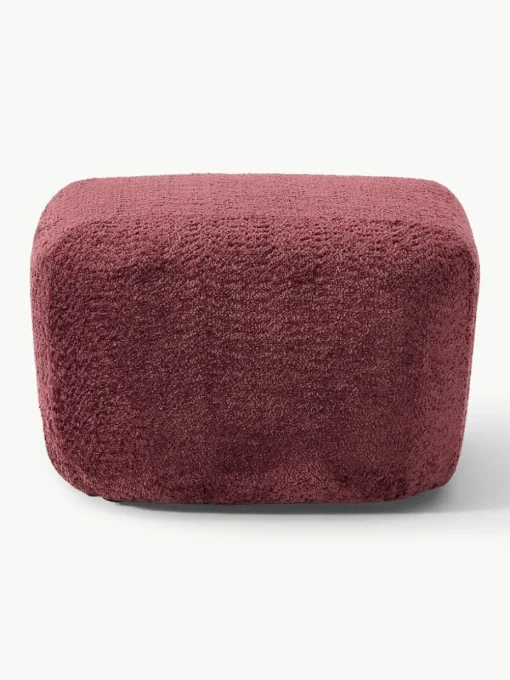 Voetenbank Wolke van teddy-bouclé