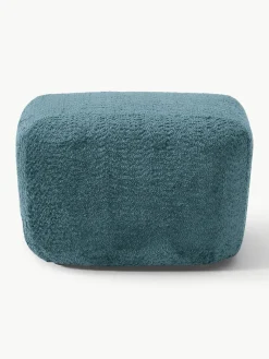 Voetenbank Wolke van teddy bouclé