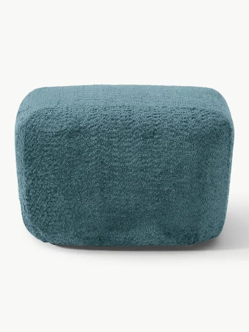 Voetenbank Wolke van teddy bouclé