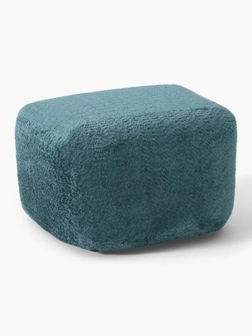 Voetenbank Wolke van teddy bouclé