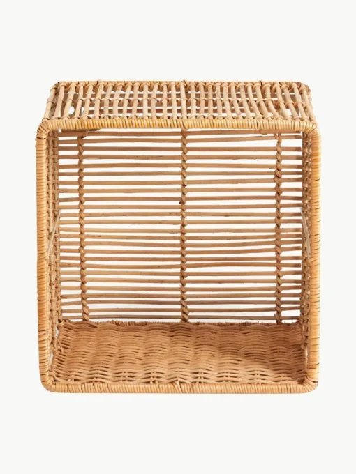 Vrijhangende boekenkasten Zeya van rotan, set van 2