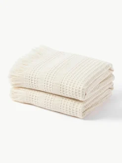 Wafelpiqué handdoek Yara in verschillende formaten
