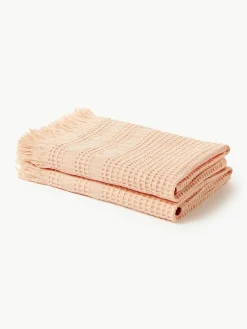 Wafelpiqué handdoek Yara in verschillende formaten