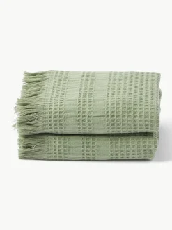 Wafelpiqué handdoek Yara in verschillende formaten