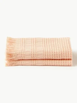 Wafelpiqué handdoek Yara in verschillende formaten