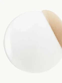 Wand- en plafondlamp Sfera met houten decoratie