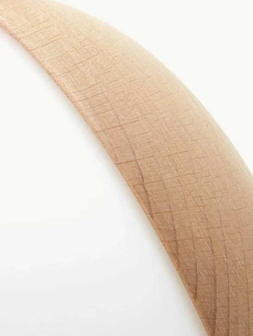 Wand- en plafondlamp Sfera met houten decoratie