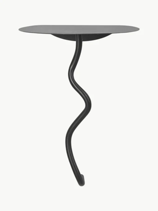 Wandbijzettafel Curvature van messing