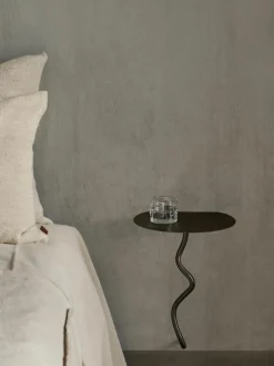Wandbijzettafel Curvature van messing