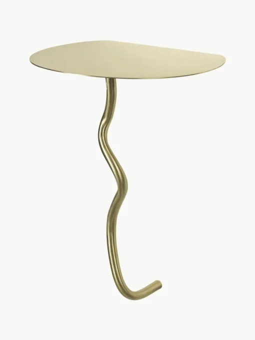 Wandbijzettafel Curvature van messing