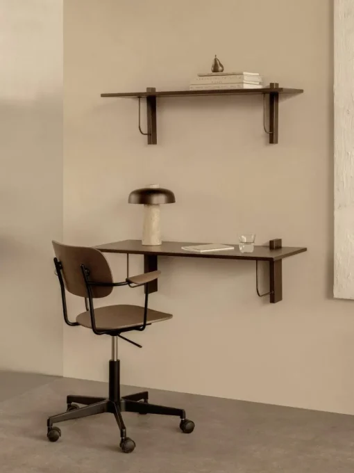 Wandbureau Corbel van eikenhout