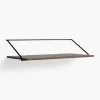 Wandbureau Rail van hout en metaal