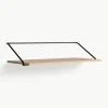 Wandbureau Rail van hout en metaal