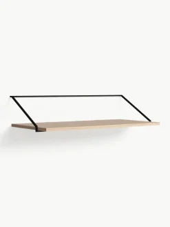 Wandbureau Rail van hout en metaal