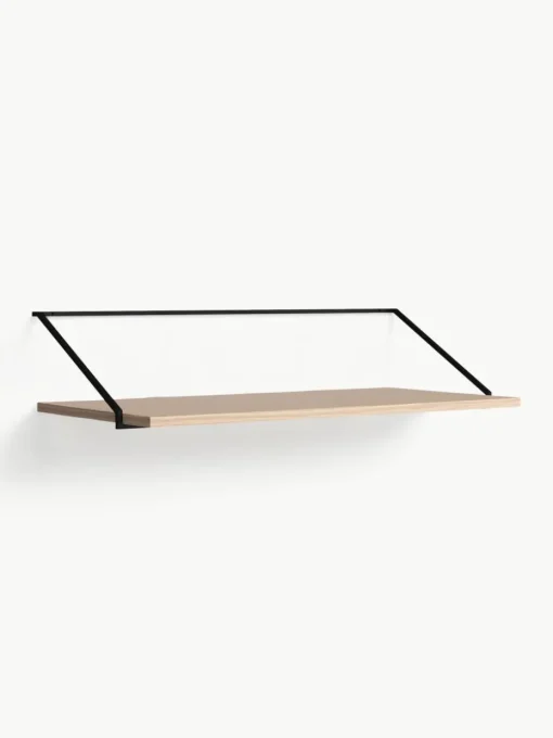 Wandbureau Rail van hout en metaal