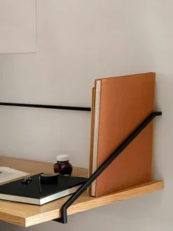 Wandbureau Rail van hout en metaal