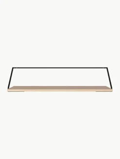 Wandbureau Rail van hout en metaal
