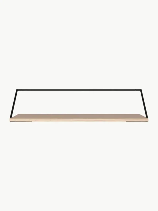 Wandbureau Rail van hout en metaal