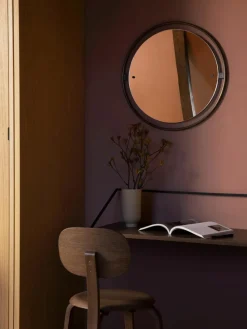 Wandbureau Rail van hout en metaal